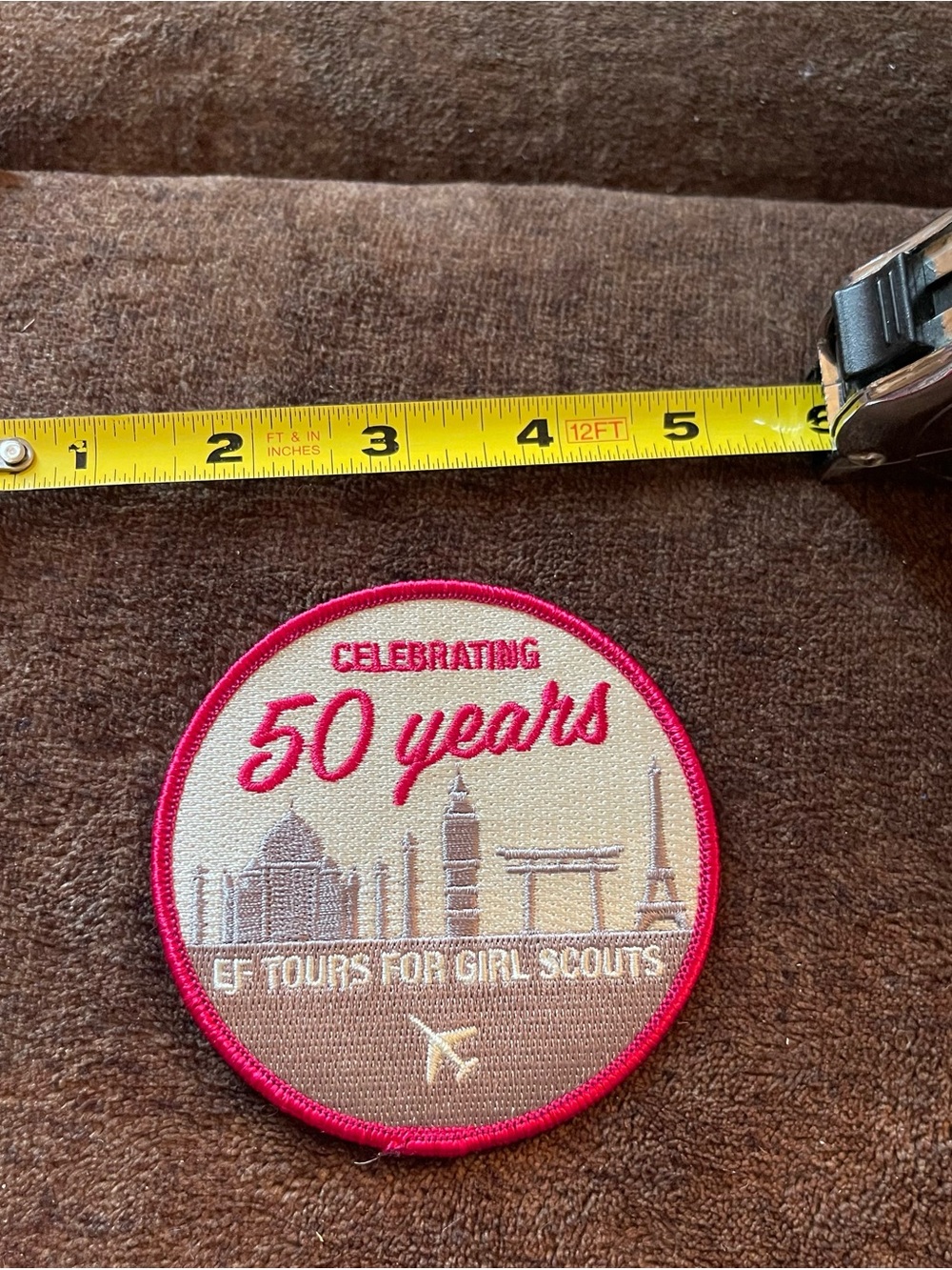 EF Tours for Girl Scouts 50th Anniversary Patch